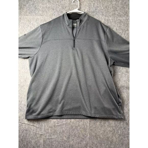 Callaway Golf Sweater Mens 2XL Gray 100% Polyester Long Sleeve 1/4 Zip Pullover - Picture 1 of 8